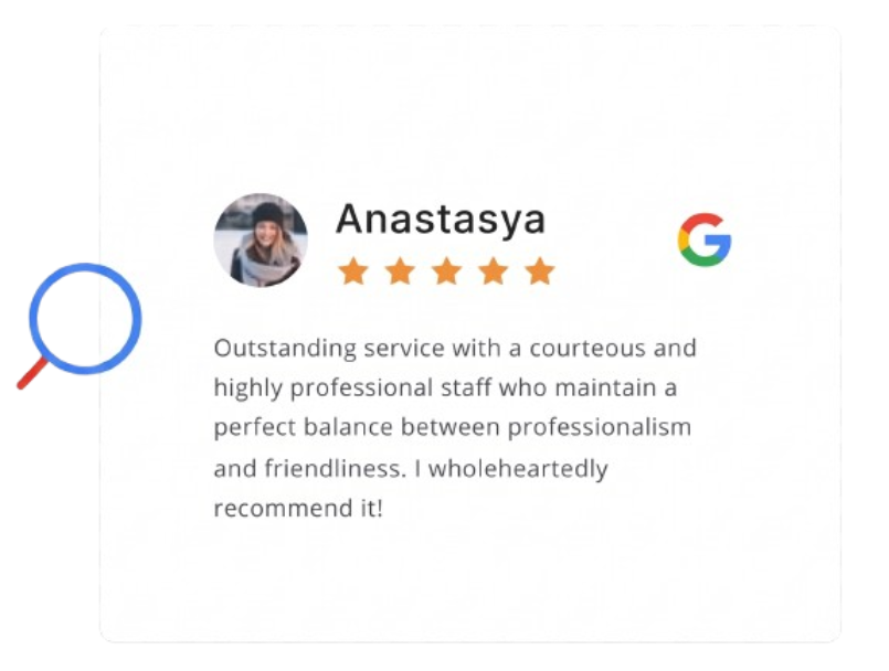 Show off your reviews, fast and easy 