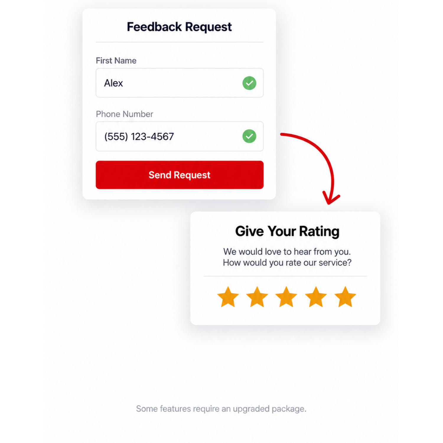 Ask every customer, automatically